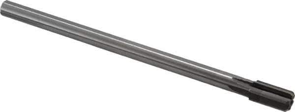 Made in USA - 15/32" Diam, 3/8" Max Diam Straight Shank, 7/8" Flute Length, Machine Expansion Reamer - Straight Flute, 7" OAL, Right Hand Cut, 6 Flutes, High Speed Steel, Bright Finish - Eagle Tool & Supply