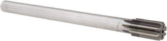 Made in USA - 25/32" Diam, 5/8" Max Diam Straight Shank, 1-3/8" Flute Length, Machine Expansion Reamer - Straight Flute, 9-1/2" OAL, Right Hand Cut, 8 Flutes, High Speed Steel, Bright Finish - Eagle Tool & Supply
