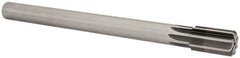 Made in USA - 7/8" Diam, 3/4" Max Diam Straight Shank, 1-1/2" Flute Length, Machine Expansion Reamer - Straight Flute, 10" OAL, Right Hand Cut, 8 Flutes, High Speed Steel, Bright Finish - Eagle Tool & Supply