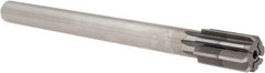 Made in USA - 31/32" Diam, 3/4" Max Diam Straight Shank, 1-1/2" Flute Length, Machine Expansion Reamer - Straight Flute, 10" OAL, Right Hand Cut, 8 Flutes, High Speed Steel, Bright Finish - Eagle Tool & Supply