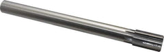 Made in USA - 1" Diam, 7/8" Max Diam Straight Shank, 1-5/8" Flute Length, Machine Expansion Reamer - Straight Flute, 10-1/2" OAL, Right Hand Cut, 8 Flutes, High Speed Steel, Bright Finish - Eagle Tool & Supply