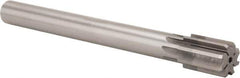 Made in USA - 1-1/4" Diam, 1" Max Diam Straight Shank, 1-7/8" Flute Length, Machine Expansion Reamer - Straight Flute, 11-1/2" OAL, Right Hand Cut, 8 Flutes, High Speed Steel, Bright Finish - Eagle Tool & Supply