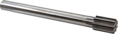Made in USA - 1-5/16" Diam, 1" Max Diam Straight Shank, 1-7/8" Flute Length, Machine Expansion Reamer - Straight Flute, 11-1/2" OAL, Right Hand Cut, 8 Flutes, High Speed Steel, Bright Finish - Eagle Tool & Supply