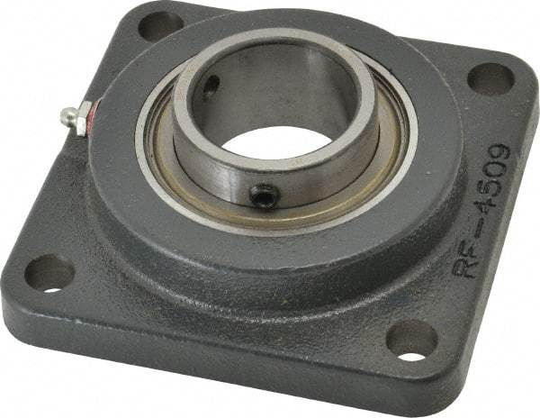 Browning - 1-15/16" ID, 5-5/8" OAL x 5-5/8" OAH 4-Bolt Flange - 5,216 Lb Static Cap, 7,889 Lb Dyn Cap, 4-3/8" Btw Mnt Hole Ctrs, Cast Iron - Eagle Tool & Supply