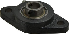 Browning - 5/8" ID, 3-7/8" OAL x 2-1/8" OAH 2-Bolt Flange - 1,444 Lb Static Cap, 2,611 Lb Dyn Cap, 3" Btw Mnt Hole Ctrs, Cast Iron - Eagle Tool & Supply