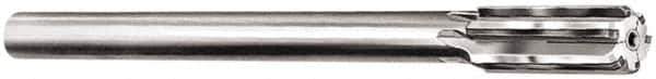 Made in USA - 1-5/16" Diam, 1" Max Diam Straight Shank, 1-7/8" Flute Length, Machine Expansion Reamer - Straight Flute, 11-1/2" OAL, Right Hand Cut, 8 Flutes, Carbide-Tipped, Bright Finish - Eagle Tool & Supply