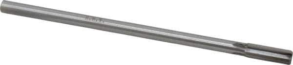 Made in USA - 3/8" Diam, 5/16" Max Diam Straight Shank, 1" Flute Length, Machine Expansion Reamer - Straight Flute, 7" OAL, Right Hand Cut, 4 Flutes, Carbide-Tipped, Bright Finish - Eagle Tool & Supply