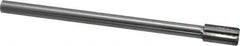 Made in USA - 19/32" Diam, 7/16" Max Diam Straight Shank, 1-1/8" Flute Length, Machine Expansion Reamer - Straight Flute, 8" OAL, Right Hand Cut, 6 Flutes, Carbide-Tipped, Bright Finish - Eagle Tool & Supply