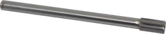 Made in USA - 11/16" Diam, 9/16" Max Diam Straight Shank, 1-1/4" Flute Length, Machine Expansion Reamer - Straight Flute, 9" OAL, Right Hand Cut, 6 Flutes, Carbide-Tipped, Bright Finish - Eagle Tool & Supply