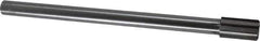 Made in USA - 23/32" Diam, 9/16" Max Diam Straight Shank, 1-1/4" Flute Length, Machine Expansion Reamer - Straight Flute, 9" OAL, Right Hand Cut, 6 Flutes, Carbide-Tipped, Bright Finish - Eagle Tool & Supply