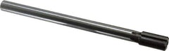 Made in USA - 3/4" Diam, 5/8" Max Diam Straight Shank, 1-3/8" Flute Length, Machine Expansion Reamer - Straight Flute, 9-1/2" OAL, Right Hand Cut, 6 Flutes, Carbide-Tipped, Bright Finish - Eagle Tool & Supply