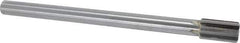Made in USA - 25/32" Diam, 5/8" Max Diam Straight Shank, 1-3/8" Flute Length, Machine Expansion Reamer - Straight Flute, 9-1/2" OAL, Right Hand Cut, 6 Flutes, Carbide-Tipped, Bright Finish - Eagle Tool & Supply