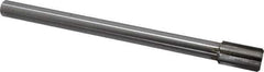 Made in USA - 13/16" Diam, 5/8" Max Diam Straight Shank, 1-3/8" Flute Length, Machine Expansion Reamer - Straight Flute, 9-1/2" OAL, Right Hand Cut, 6 Flutes, Carbide-Tipped, Bright Finish - Eagle Tool & Supply