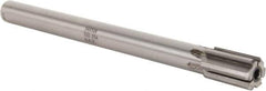 Made in USA - 7/8" Diam, 3/4" Max Diam Straight Shank, 1-1/2" Flute Length, Machine Expansion Reamer - Straight Flute, 10" OAL, Right Hand Cut, 6 Flutes, Carbide-Tipped, Bright Finish - Eagle Tool & Supply