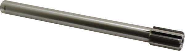 Made in USA - 31/32" Diam, 3/4" Max Diam Straight Shank, 1-1/2" Flute Length, Machine Expansion Reamer - Straight Flute, 10" OAL, Right Hand Cut, 8 Flutes, Carbide-Tipped, Bright Finish - Eagle Tool & Supply