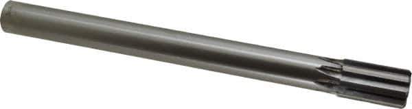 Made in USA - 1" Diam, 7/8" Max Diam Straight Shank, 1-5/8" Flute Length, Machine Expansion Reamer - Straight Flute, 10-1/2" OAL, Right Hand Cut, 8 Flutes, Carbide-Tipped, Bright Finish - Eagle Tool & Supply