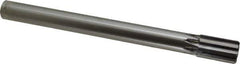 Made in USA - 1" Diam, 7/8" Max Diam Straight Shank, 1-5/8" Flute Length, Machine Expansion Reamer - Straight Flute, 10-1/2" OAL, Right Hand Cut, 8 Flutes, Carbide-Tipped, Bright Finish - Eagle Tool & Supply
