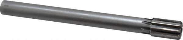 Made in USA - 1-1/16" Diam, 7/8" Max Diam Straight Shank, 1-5/8" Flute Length, Machine Expansion Reamer - Straight Flute, 10-1/2" OAL, Right Hand Cut, 8 Flutes, Carbide-Tipped, Bright Finish - Eagle Tool & Supply