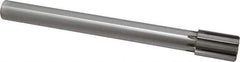 Made in USA - 1-1/4" Diam, 1" Max Diam Straight Shank, 1-7/8" Flute Length, Machine Expansion Reamer - Straight Flute, 11-1/2" OAL, Right Hand Cut, 8 Flutes, Carbide-Tipped, Bright Finish - Eagle Tool & Supply