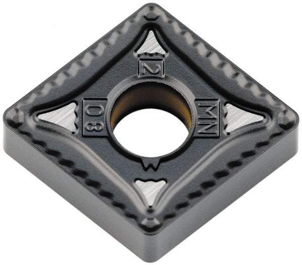Kennametal - CNMG432 MN Grade KCP05 Carbide Turning Insert - TiCN/Al2O3 Finish, 80° Diamond, 1/2" Inscr Circle, 3/16" Thick, 1/32" Corner Radius - Eagle Tool & Supply