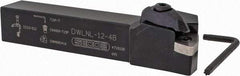 Seco - DWLN, Left Hand Cut, 3/4" Shank Height x 3/4" Shank Width, Negative Rake Indexable Turning Toolholder - 4-1/2" OAL, WN..43. Insert Compatibility, Series Clamp Lock - Eagle Tool & Supply