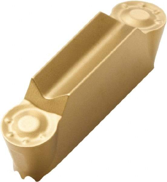 Seco - LCMF, 0.393" Cutting Width, MP, CP500 Grade, Double End Multi-Directional Turning Insert - TiAlN, TiN Coated - Eagle Tool & Supply