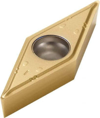Seco - VBMT332 F1 Grade TS2000 Carbide Turning Insert - TiAlN/TiN Finish, 35° Diamond, 3/8" Inscr Circle, 3/16" Thick, 1/32" Corner Radius - Eagle Tool & Supply
