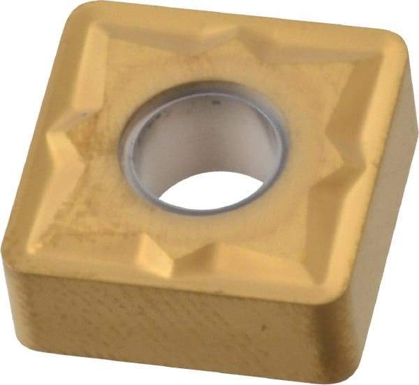 Seco - SNMG433 MR3 Grade TS2000 Carbide Turning Insert - TiAlN/TiN Finish, 90° Square, 1/2" Inscr Circle, 3/16" Thick, 3/64" Corner Radius - Eagle Tool & Supply