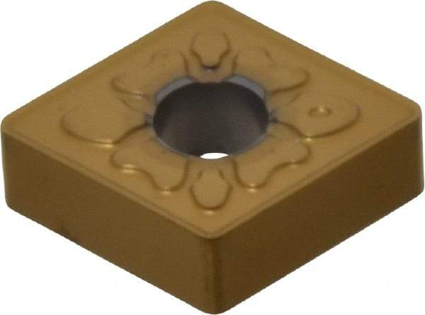 Seco - CNMG432 MF4 Grade TS2000 Carbide Turning Insert - TiAlN/TiN Finish, 80° Diamond, 1/2" Inscr Circle, 3/16" Thick, 1/32" Corner Radius - Eagle Tool & Supply