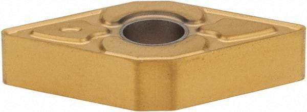 Seco - DNMG432 MF4 Grade TS2000 Carbide Turning Insert - TiAlN/TiN Finish, 55° Diamond, 1/2" Inscr Circle, 3/16" Thick, 1/32" Corner Radius - Eagle Tool & Supply