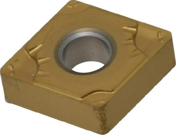 Seco - CNMG432 MF5 Grade TS2000 Carbide Turning Insert - TiAlN/TiN Finish, 80° Diamond, 1/2" Inscr Circle, 3/16" Thick, 1/32" Corner Radius - Eagle Tool & Supply