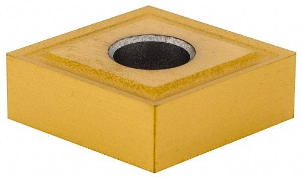Seco - CNGP430.5 M1 Grade TS2500 Carbide Turning Insert - TiAlN/TiN Finish, 80° Diamond, 1/2" Inscr Circle, 3/16" Thick, 0.0078" Corner Radius - Eagle Tool & Supply