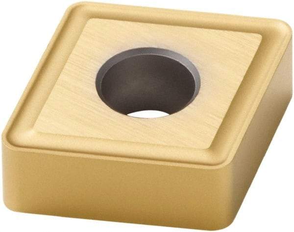 Seco - CNMG434 MR4 Grade TS2500 Carbide Turning Insert - TiAlN/TiN Finish, 80° Diamond, 1/2" Inscr Circle, 3/16" Thick, 1/16" Corner Radius - Eagle Tool & Supply