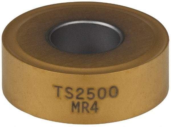 Seco - RNMG64 MR4 Grade TS2500 Carbide Turning Insert - TiAlN/TiN Finish, Round, 3/4" Inscr Circle, 1/4" Thick - Eagle Tool & Supply