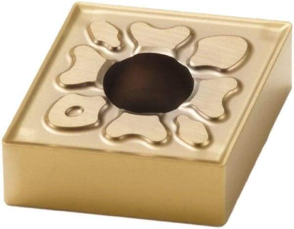 Seco - CNMG431 MF4 Grade TS2500 Carbide Turning Insert - TiAlN/TiN Finish, 80° Diamond, 1/2" Inscr Circle, 3/16" Thick, 1/64" Corner Radius - Eagle Tool & Supply
