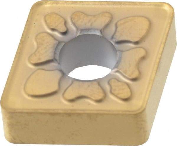 Seco - CNMG433 MF4 Grade TS2500 Carbide Turning Insert - TiAlN/TiN Finish, 80° Diamond, 1/2" Inscr Circle, 3/16" Thick, 3/64" Corner Radius - Eagle Tool & Supply