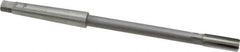 Made in USA - 3/8" Diam, 1MT Morse Taper Shank, 1" Flute Length, Machine Expansion Reamer - Straight Flute, 7" OAL, Right Hand Cut, 4 Flutes, Carbide-Tipped, Bright Finish - Eagle Tool & Supply