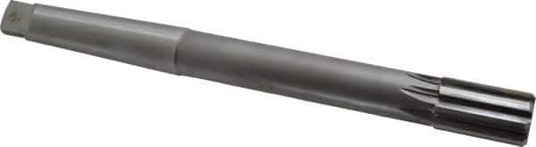 Made in USA - 1" Diam, 3MT Morse Taper Shank, 1-5/8" Flute Length, Machine Expansion Reamer - Straight Flute, 10-1/2" OAL, Right Hand Cut, 8 Flutes, Carbide-Tipped, Bright Finish - Eagle Tool & Supply