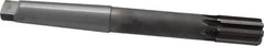 Made in USA - 1-1/4" Diam, 4MT Morse Taper Shank, 1-7/8" Flute Length, Machine Expansion Reamer - Straight Flute, 11-1/2" OAL, Right Hand Cut, 8 Flutes, Carbide-Tipped, Bright Finish - Eagle Tool & Supply