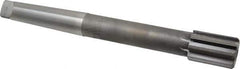 Made in USA - 1-1/2" Diam, 4MT Morse Taper Shank, 2-1/8" Flute Length, Machine Expansion Reamer - Straight Flute, 12-1/2" OAL, Right Hand Cut, 8 Flutes, Carbide-Tipped, Bright Finish - Eagle Tool & Supply