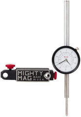 SPI - 0.001" Graduation, 0-100 Dial Reading, Indicator & Base Kit - 4-1/2" Base Length x 1-1/4" Base Width x 1" Base Height, 2-1/4" Dial Diam - Eagle Tool & Supply
