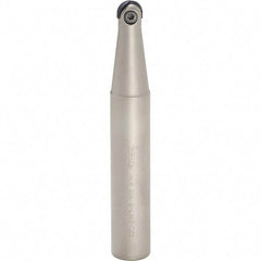 Iscar - 5/8" Cut Diam, 3/4" Shank Diam, 6-1/2" OAL, Indexable Ball Nose End Mill - 2-1/2" Head Length, Straight Shank, HCM D.62 Toolholder, HBF-QF, HBR-QF, HCD-QF, HCR Insert - Eagle Tool & Supply