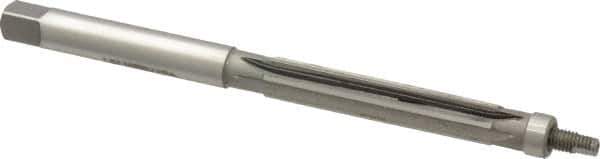 Made in USA - 3/8" Reamer Diam, 0.3700" Diam Straight Shank, 1-3/4" Flute Length, Hand Expansion Reamer - Straight Flute, 5" OAL, Right Hand Cut, 6 Flutes, High Speed Steel - Eagle Tool & Supply