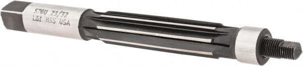 Made in USA - 23/32" Reamer Diam, 0.6825" Diam Straight Shank, 2-1/2" Flute Length, Hand Expansion Reamer - Eagle Tool & Supply