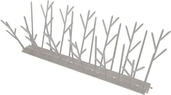 Bird-X - Plastic Bird Spikes - 4-1/2 Inch High x 4-1/2 Inch Wide x 10 Ft. Long x 1 Inch Thick - Eagle Tool & Supply