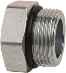 Parker - 1-5/16 - 12 Male Thread, Zinc Plated Steel Industrial Pipe Hex Head Plug - Male Straight Thread O-Ring, 5,500 psi - Eagle Tool & Supply
