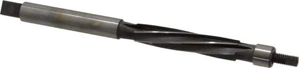 Made in USA - 3/8" Reamer Diam, Straight Shank, 1-3/4" Flute Length, Hand Expansion Reamer - Spiral Flute, 4-1/4" OAL, Left Hand Spiral, Right Hand Cut, 6 Flutes, High Speed Steel - Eagle Tool & Supply