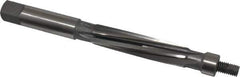 Made in USA - 19/32" Reamer Diam, 0.5575" Diam Straight Shank, 2-1/8" Flute Length, Hand Expansion Reamer - Spiral Flute, 6" OAL, Left Hand Spiral, Right Hand Cut, High Speed Steel - Eagle Tool & Supply