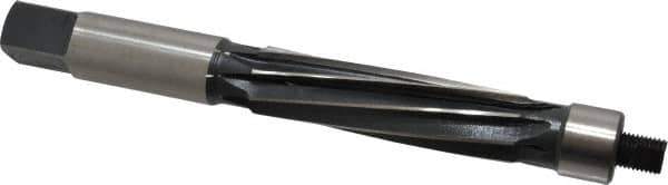 Made in USA - 3/4" Reamer Diam, Straight Shank, 2-11/16" Flute Length, Hand Expansion Reamer - Spiral Flute, 6-9/16" OAL, Left Hand Spiral, Right Hand Cut, 8 Flutes, High Speed Steel - Eagle Tool & Supply