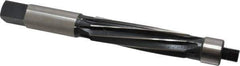 Made in USA - 3/4" Reamer Diam, Straight Shank, 2-11/16" Flute Length, Hand Expansion Reamer - Spiral Flute, 6-9/16" OAL, Left Hand Spiral, Right Hand Cut, 8 Flutes, High Speed Steel - Eagle Tool & Supply